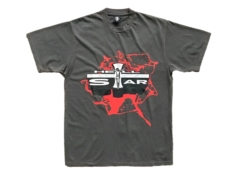 Hellstar Cross Tee Grey