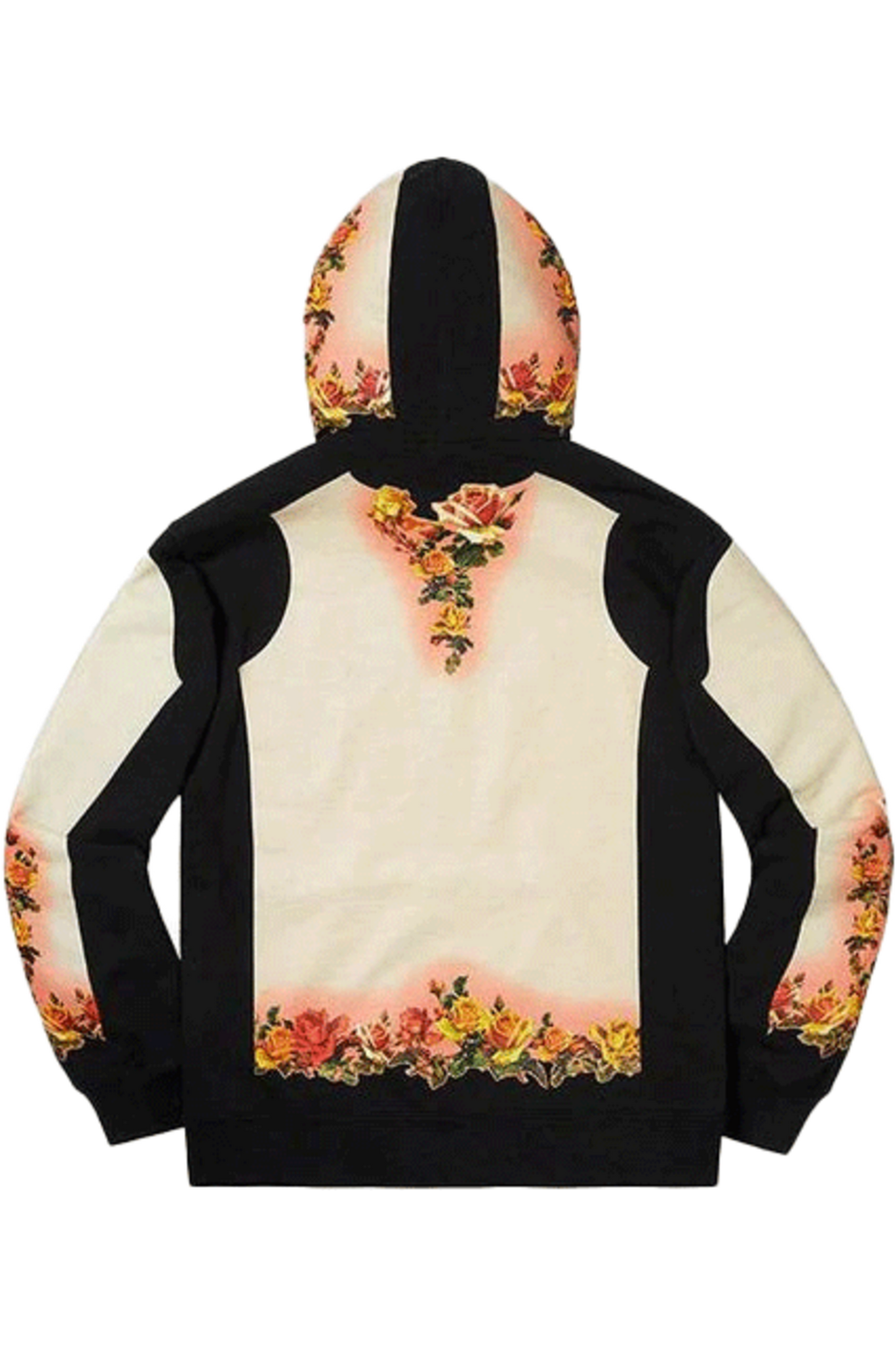 Supreme Jean Paul Gaultier Floral Hoodie Black
