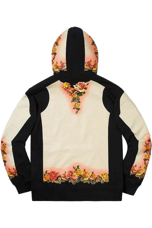 Supreme Jean Paul Gaultier Floral Hoodie Black - Qualité Los Angeles