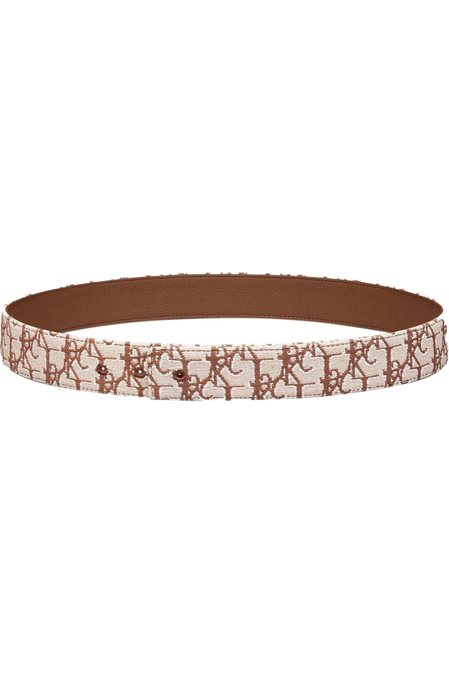 Dior x Cactus Jack Oblique Jacquard Belt Strap 'Coffee/Beige' - Qualité Los Angeles