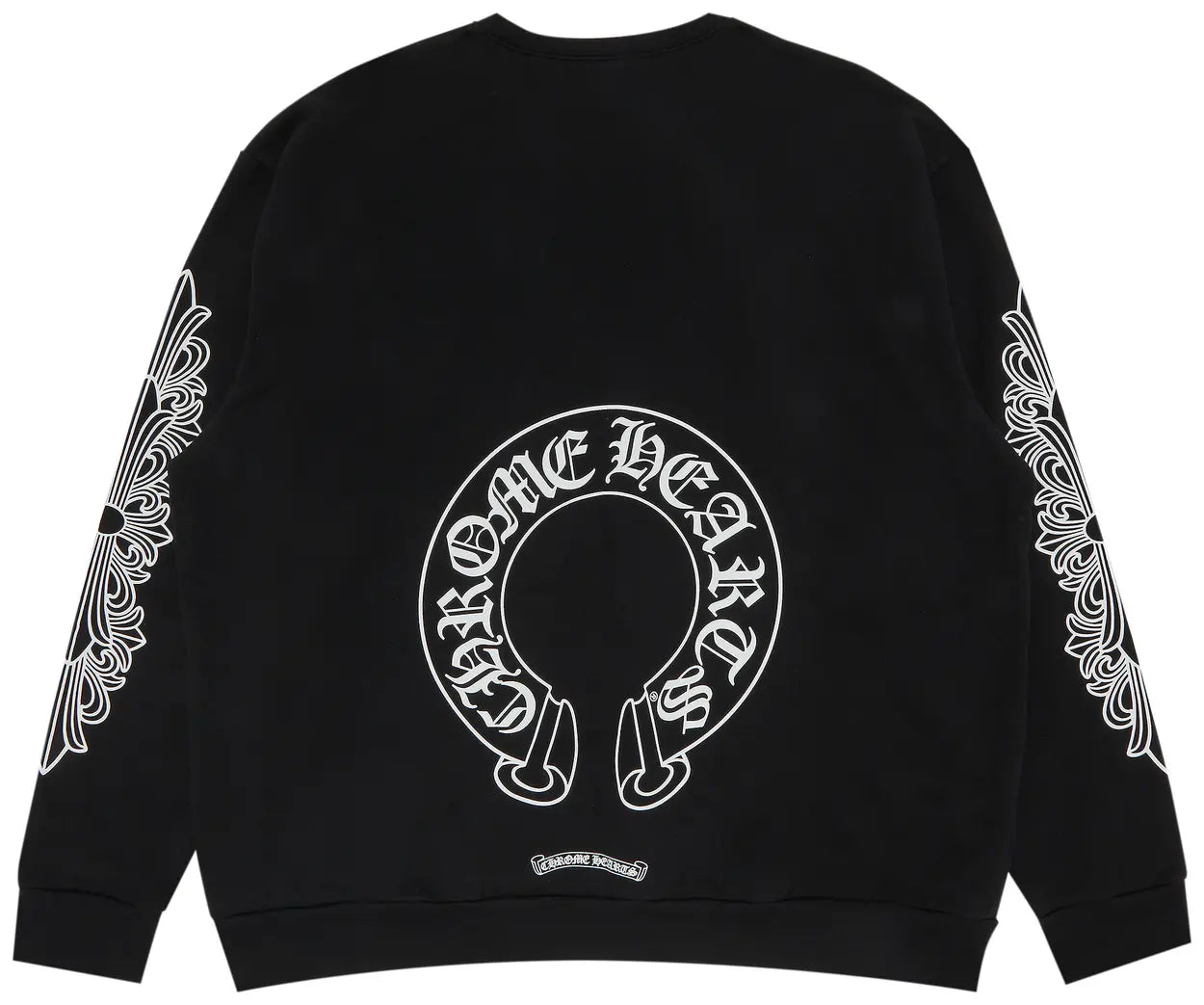 Chrome Hearts Horseshoe Logo Crewneck Sweatshirt Black