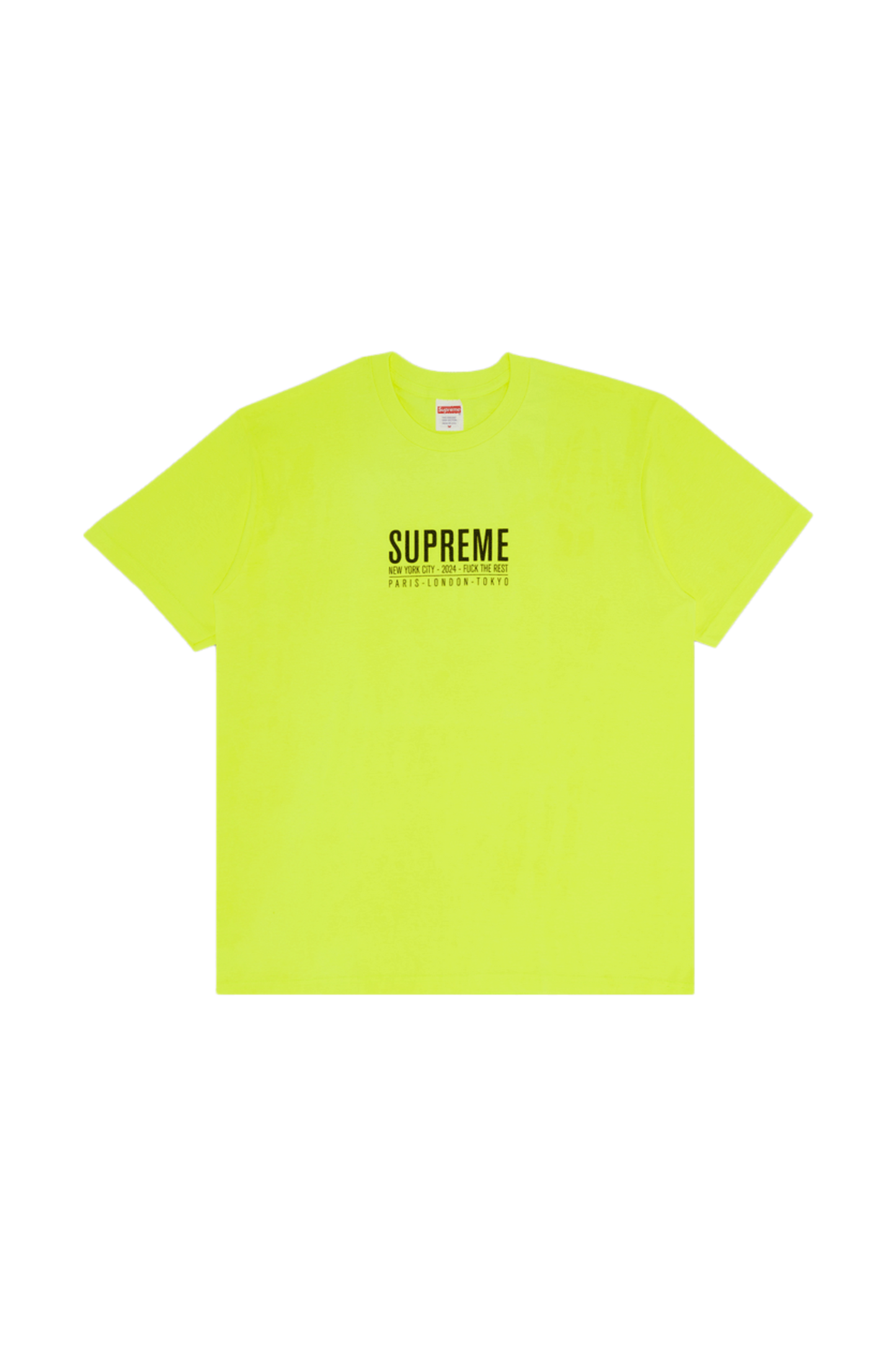 Supreme Paris Tee Yellow - Qualité Los Angeles