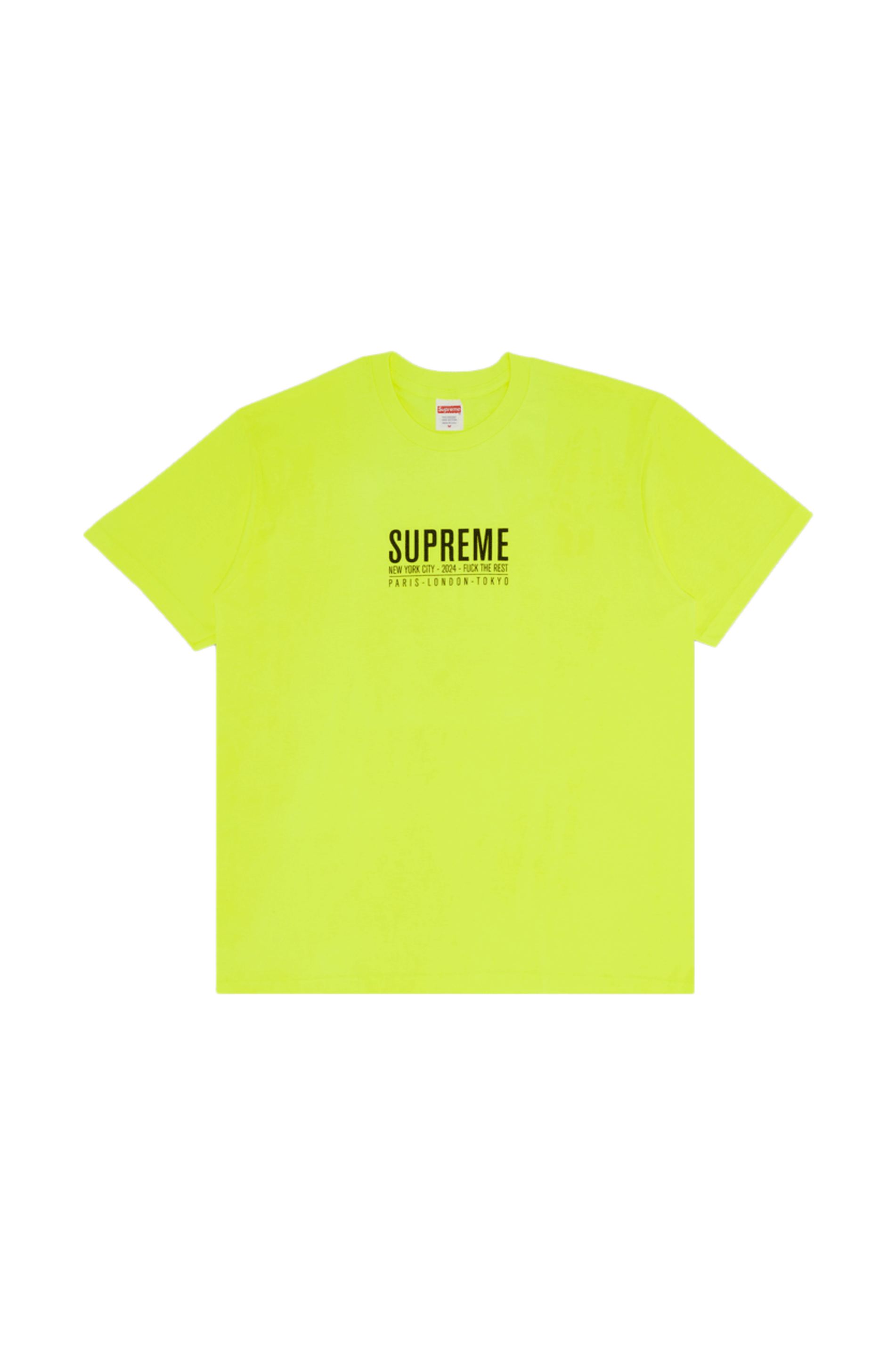 Supreme Paris Tee Yellow - Qualité Los Angeles