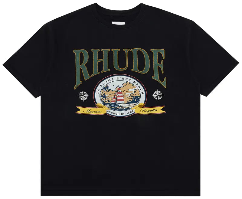 Rhude Monaco Regatta Tee 'Vintage Black'