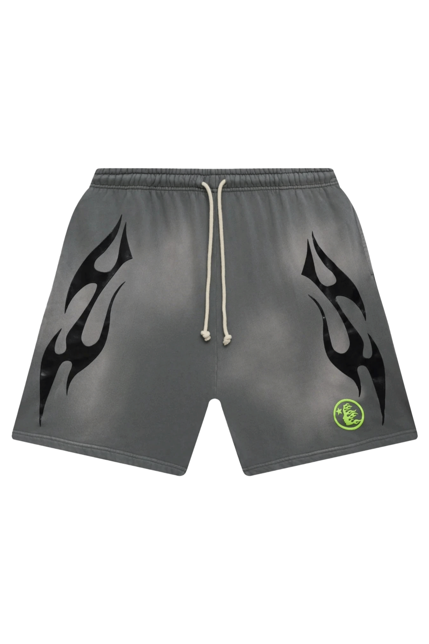 Hellstar Flame Shorts Grey