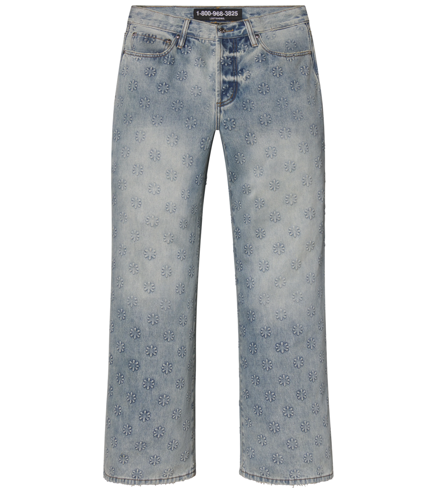 LOST SHDWS Embossed Denim Blue
