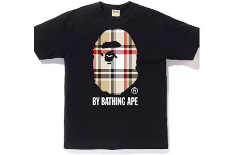 Bape Check Tee Black - Qualité Los Angeles