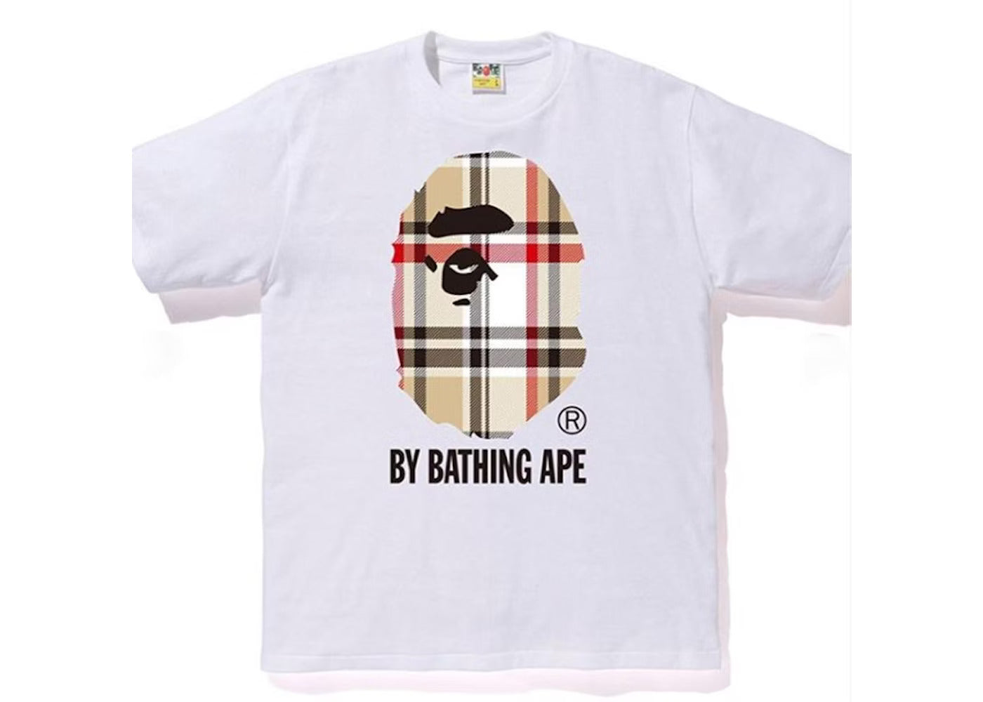 Bape Check Tee White - Qualité Los Angeles