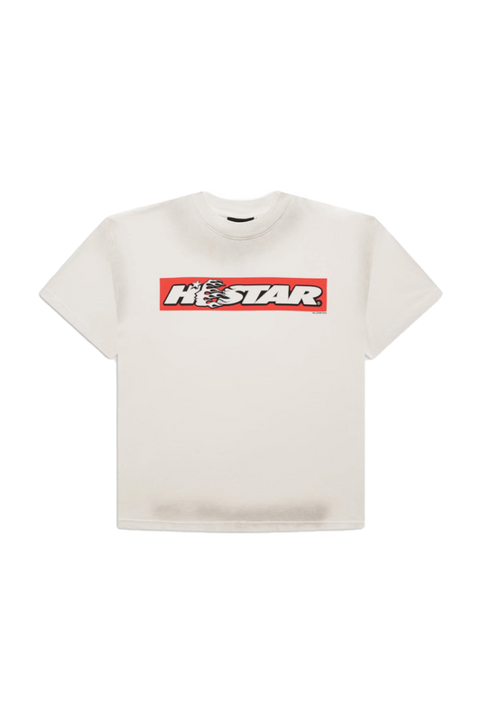 Hellstar Box Logo Tee White - Qualité Los Angeles