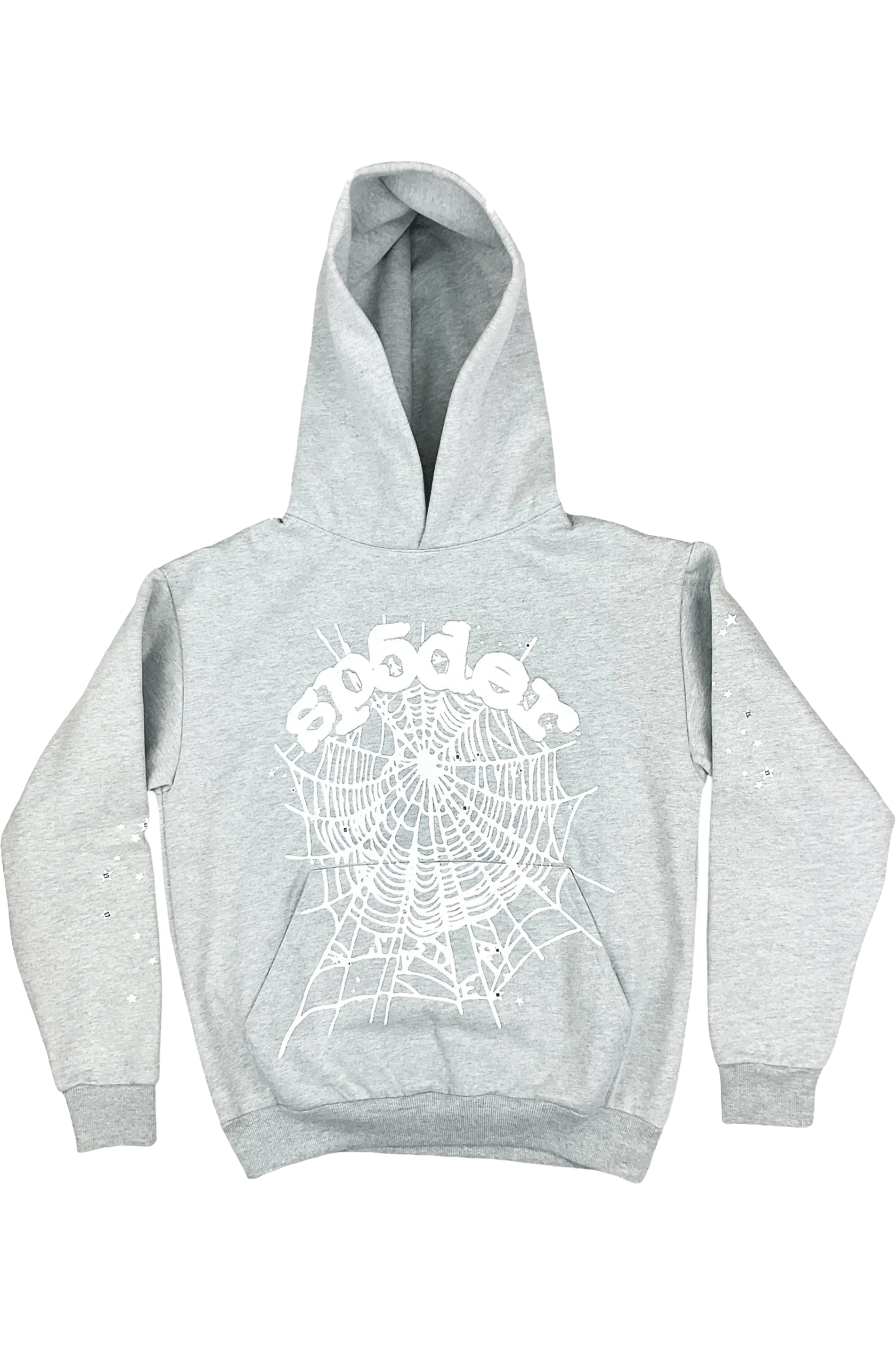 Sp5der OG Web Hoodie Heather Grey Sp5der OG Web Hoodie Heather Grey