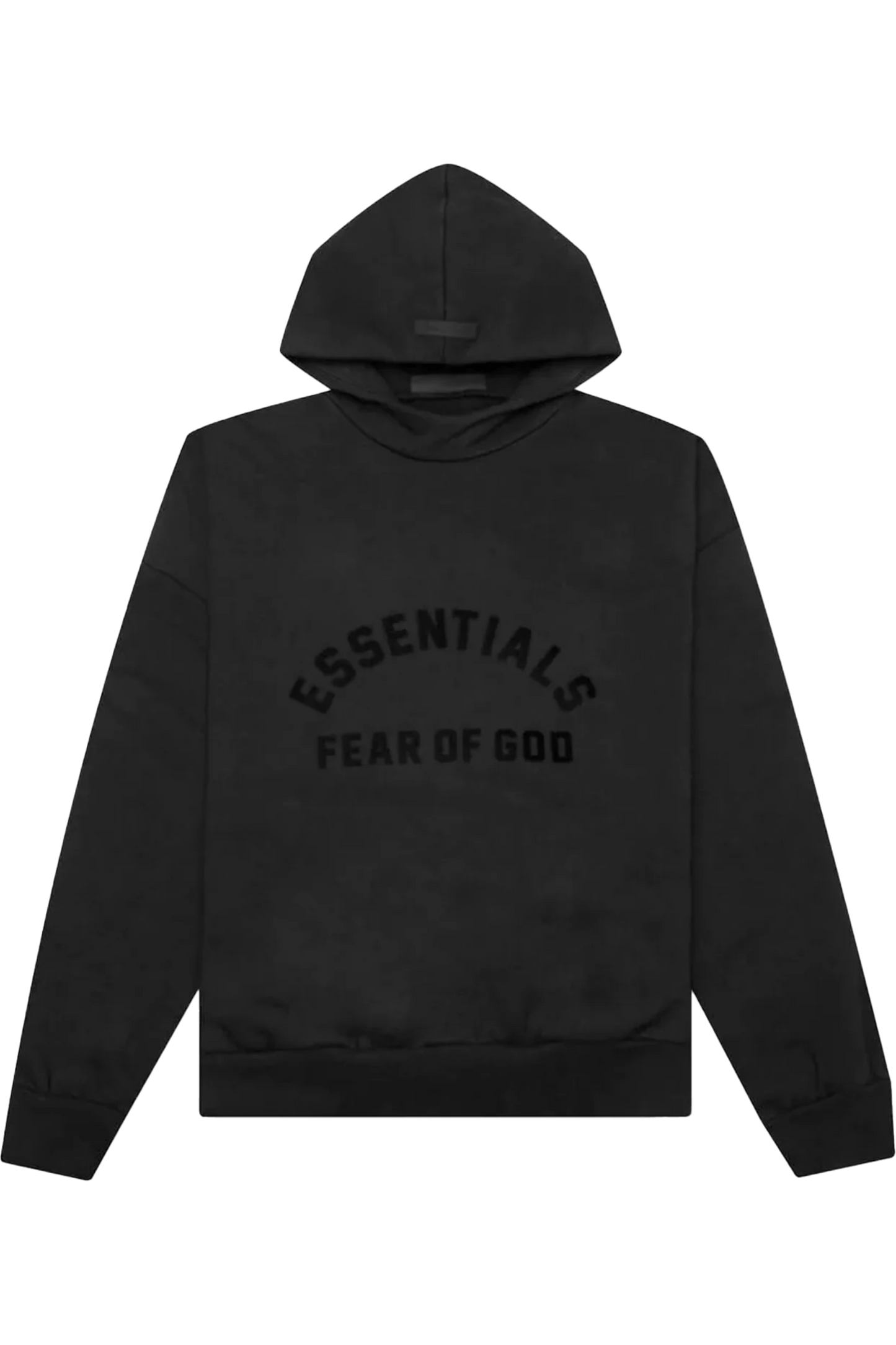 Fear Of God Essentials Jet Black Hoodie