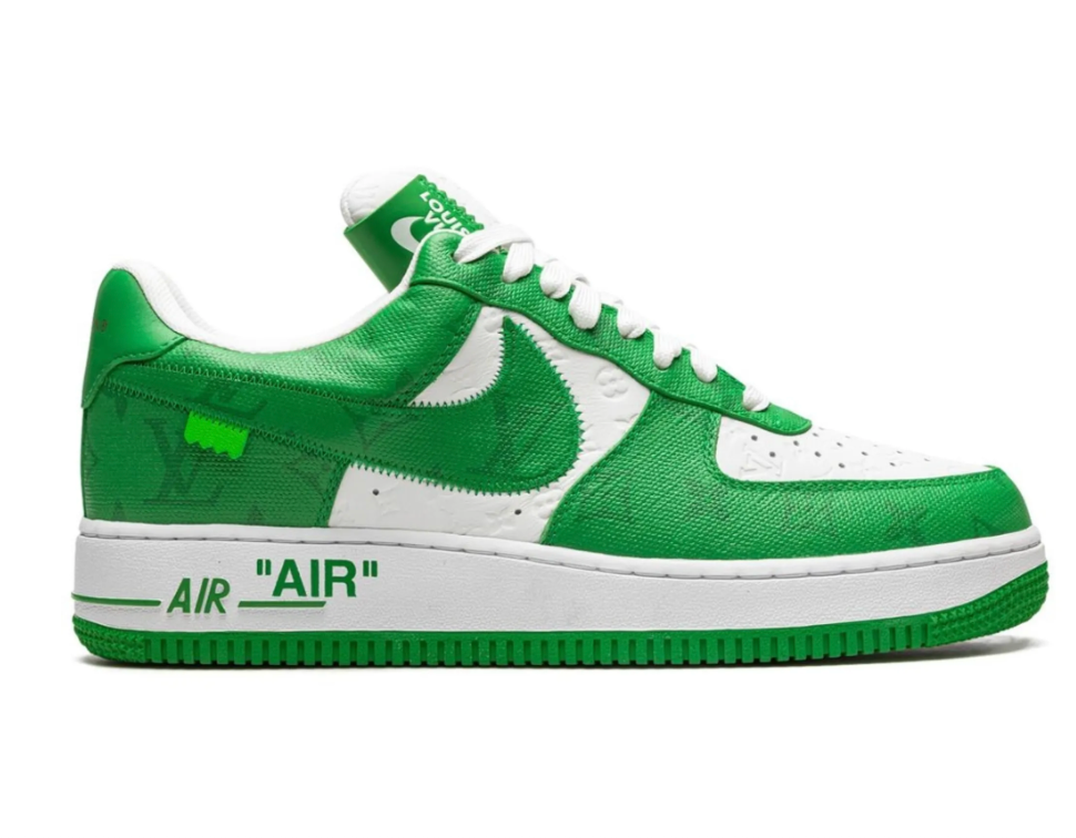 Louis Vuitton Nike Air Force 1 Low By Virgil Abloh White Green