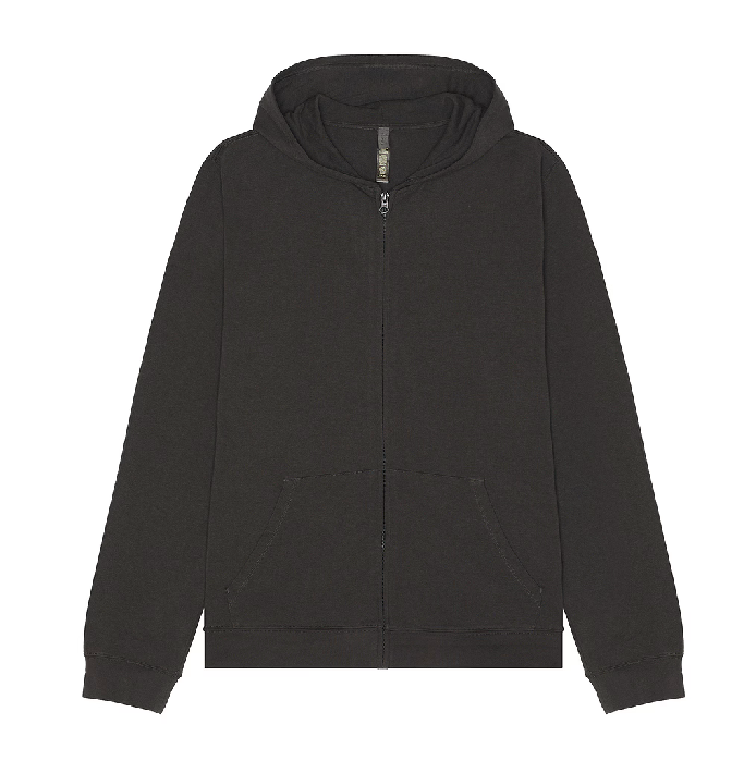 SKIMS Men's Lounge Jersey Zip Up Ash Grey