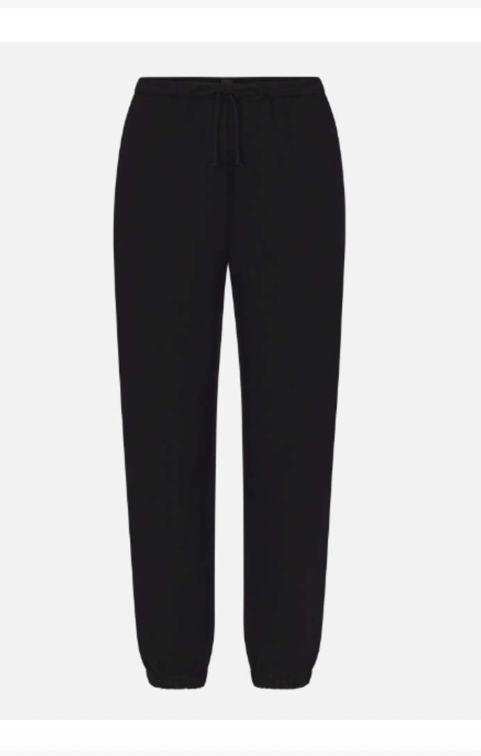 SKIMS Cotton Fleece Jogger Black