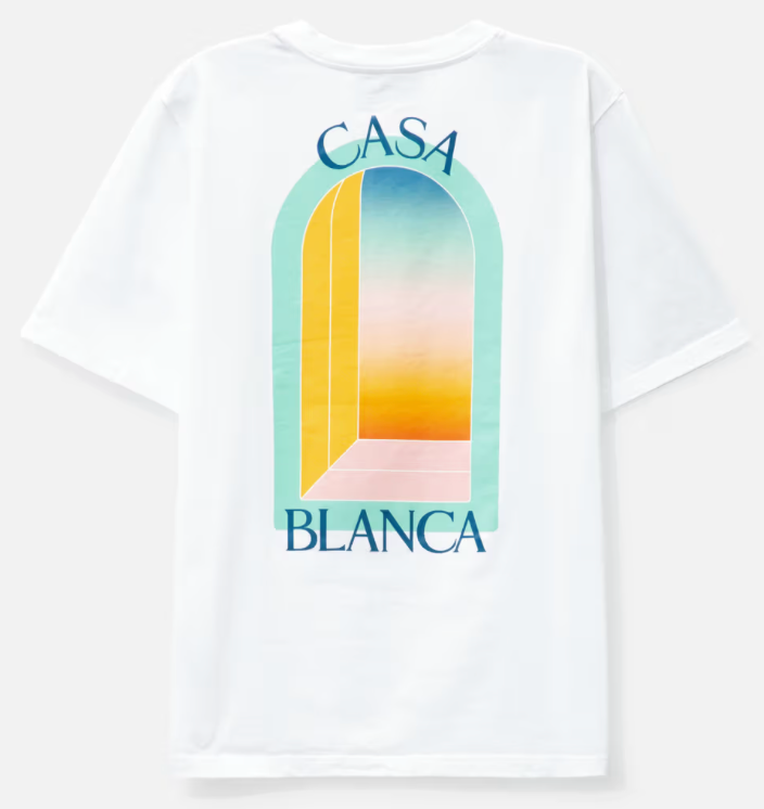 CASABLANCA L'ARC COLORE TEE WHITE