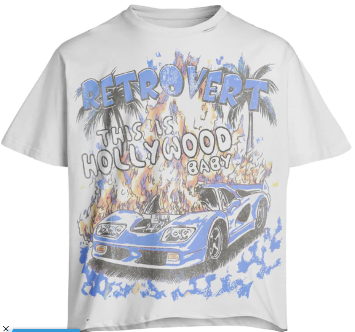 RETROVERT HOLLYWOOD T-SHIRT BLUE