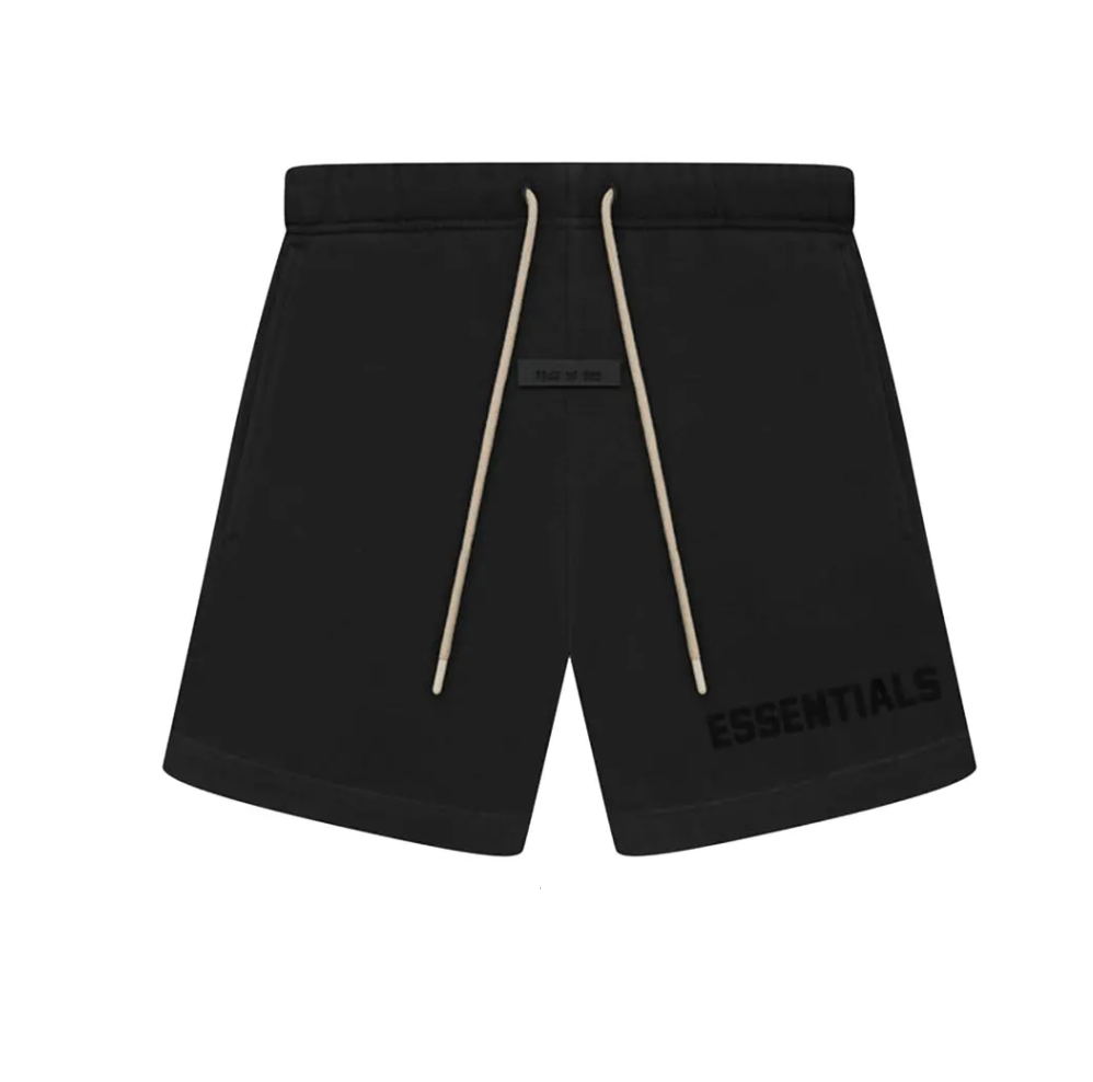 Fear of God Essentials Sweatshort 'Jet Black' - Qualité Los Angeles