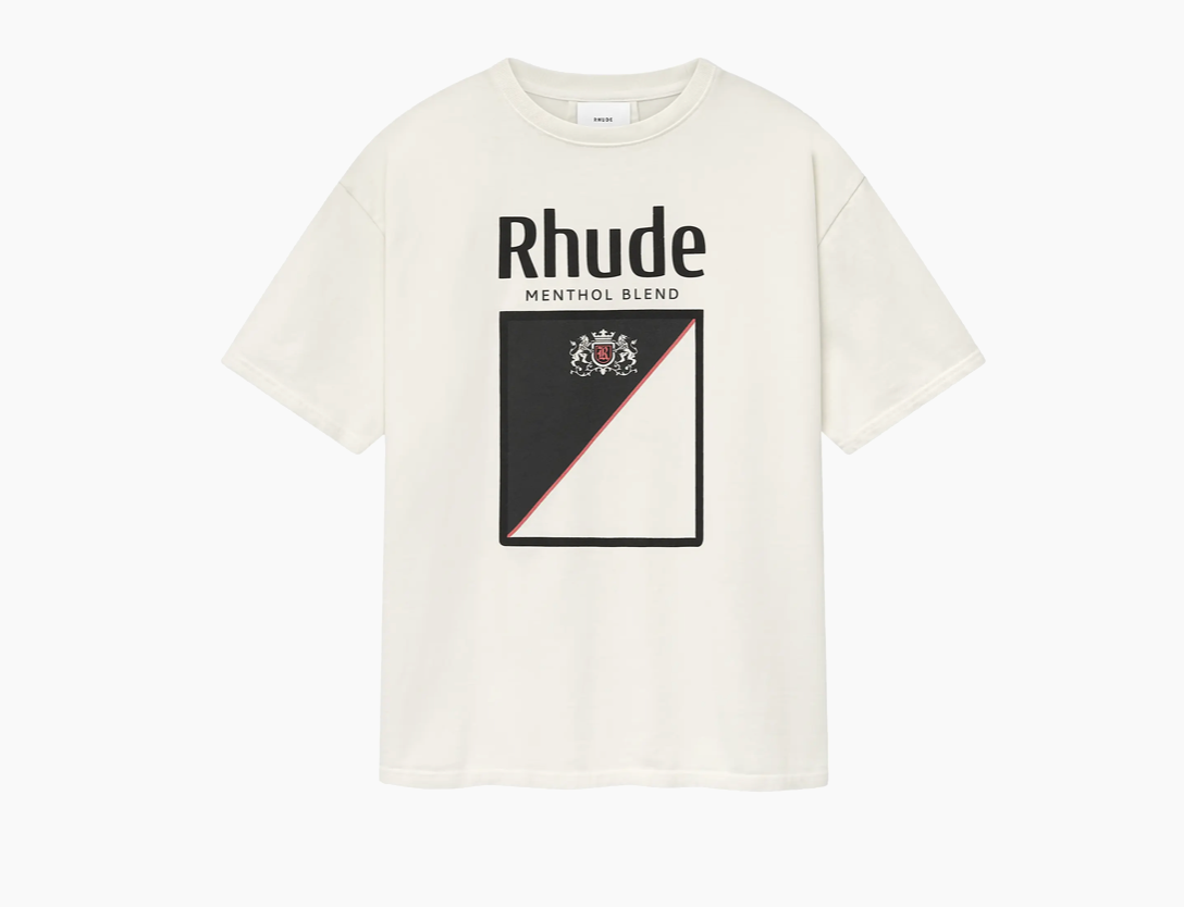 Rhude Logo Menthol Tee - Qualité Los Angeles