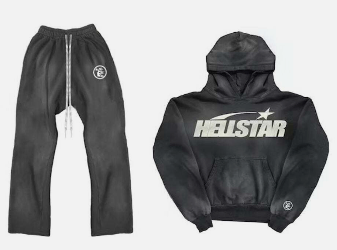 Hellstar Uniform Full Set Smoked Black - Qualité Los Angeles