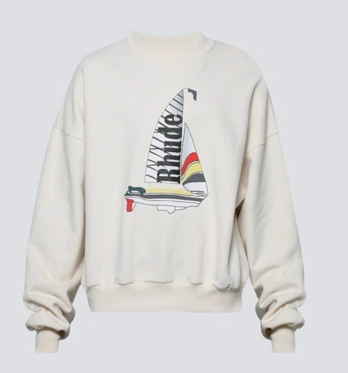 RHUDE Catamaran Champion Graphic Crewneck - Qualité Los Angeles