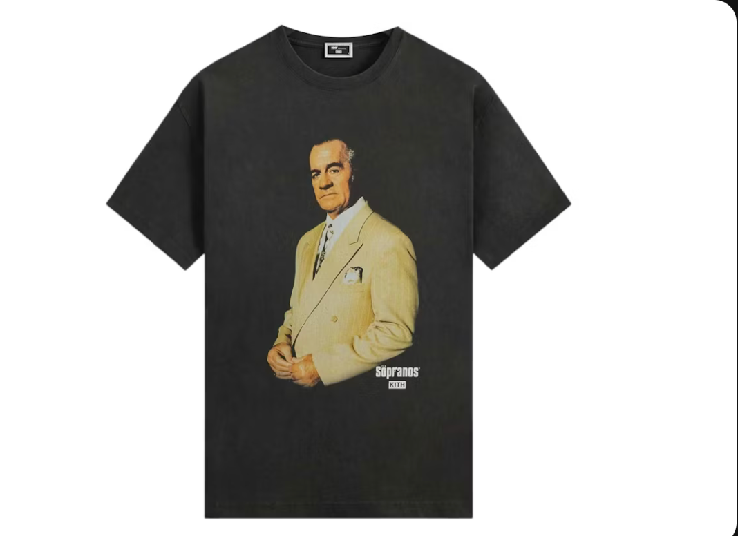 Kith x The Sopranos Paulie Vignette Vintage Tee Black - Qualité Los Angeles