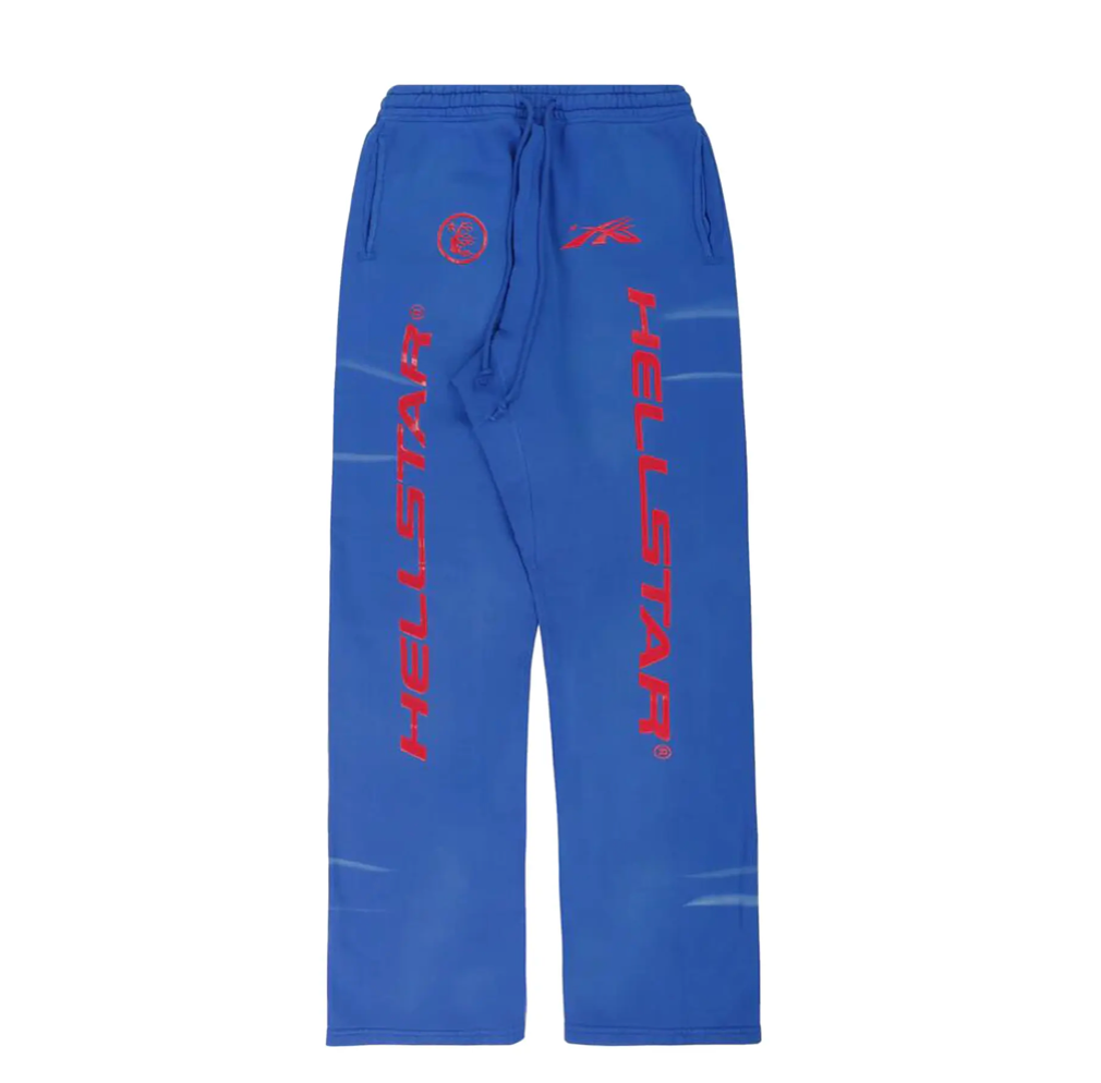 Hellstar Sports Gel Sweatpants 'Blue' - Qualité Los Angeles