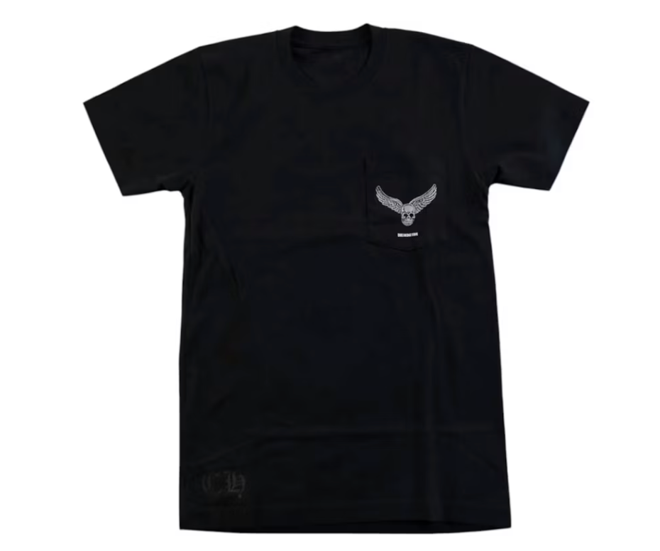 Chrome Hearts Yungblud Aerosmith Cross T-shirt Black/White - Qualité Los Angeles