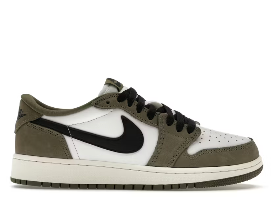 Jordan 1 Retro Low OG Medium Olive (GS) - Qualité Los Angeles