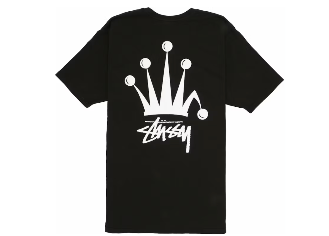 Stussy Regal Crown Pigment Dyed T-shirt Black - Qualité Los Angeles