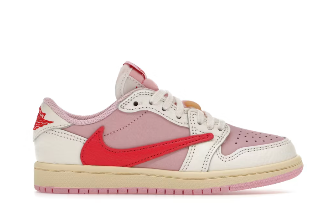 Jordan 1 Retro Low OG SP Travis Scott Sail Tropical Pink (PS)