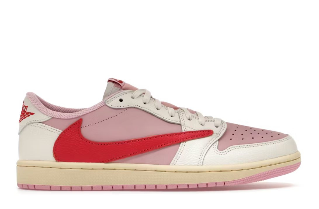Jordan 1 Retro Low OG SP Travis Scott Sail Tropical Pink