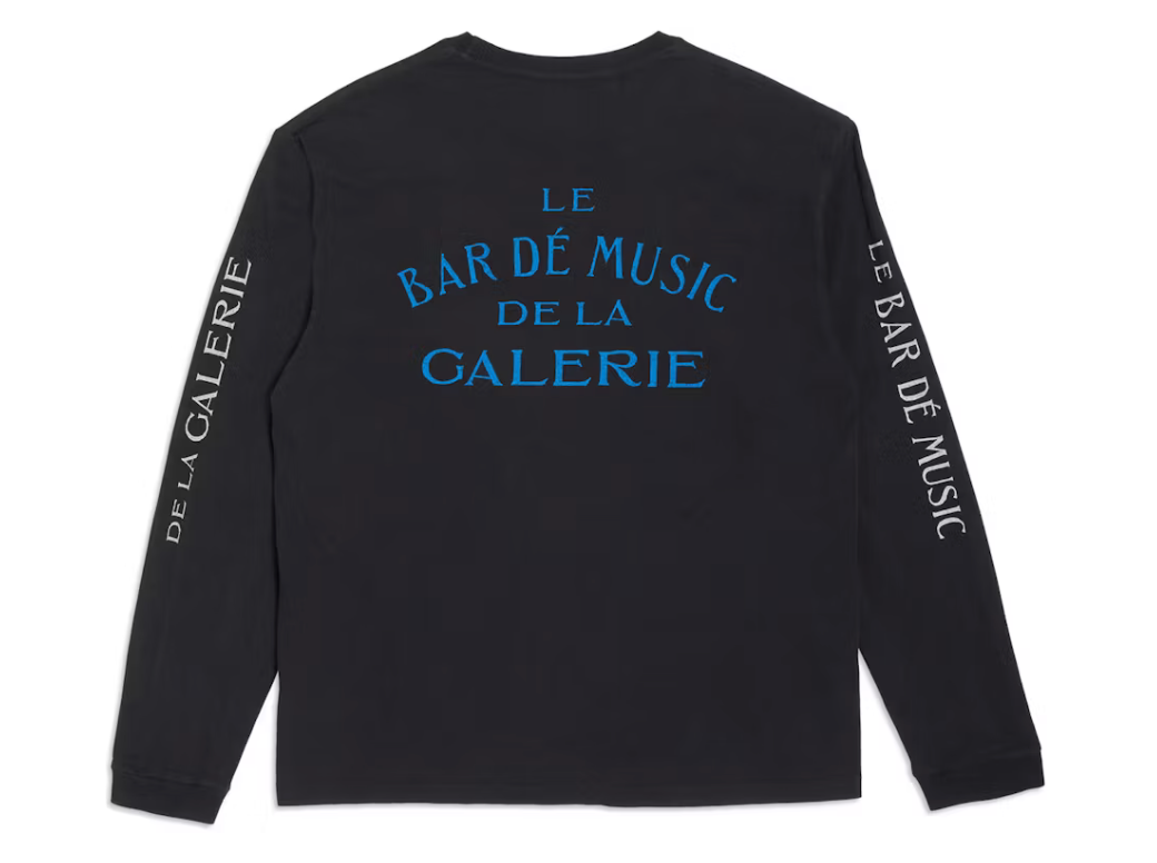 Gallery Dept Black & Blue Music Bar Longsleeve T-Shirt
