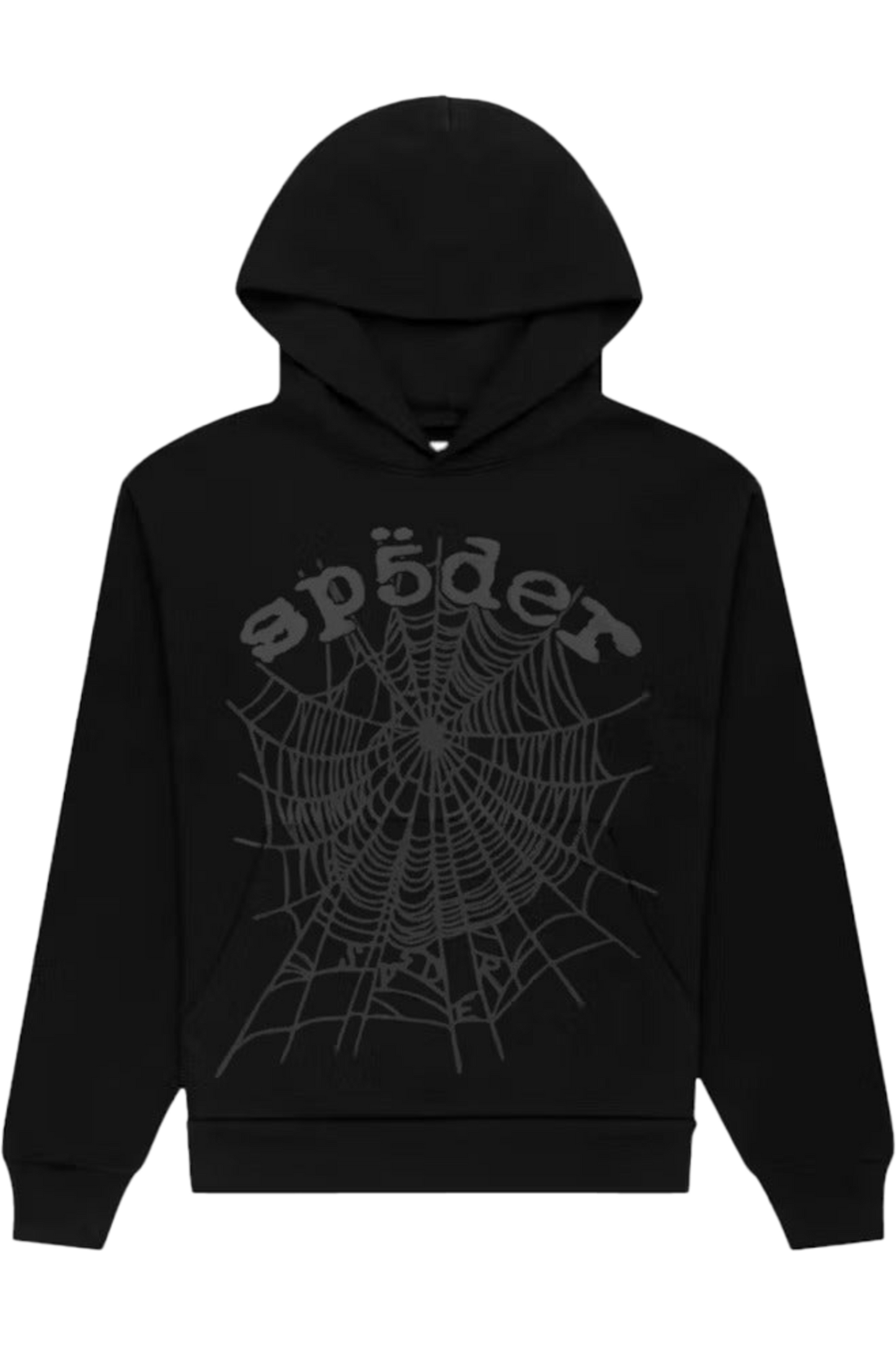 Sp5der Phantom Web Hoodie Black