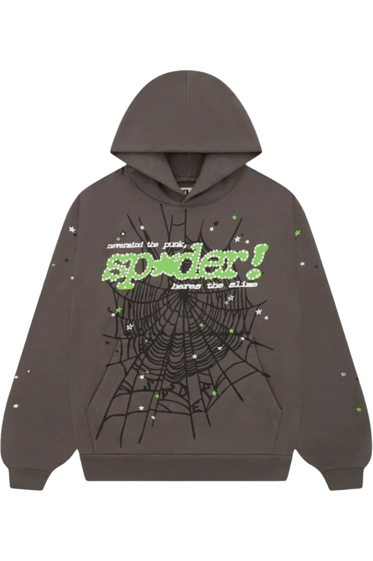 Sp5der Punk V2 Hoodie Slate Grey