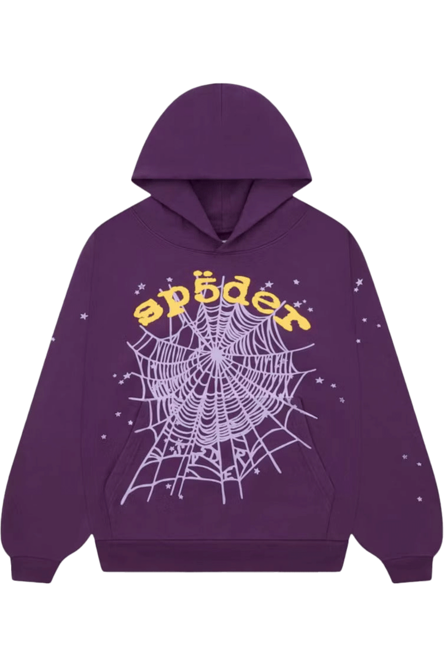 Sp5der Star OG Web V2 Hoodie Purple