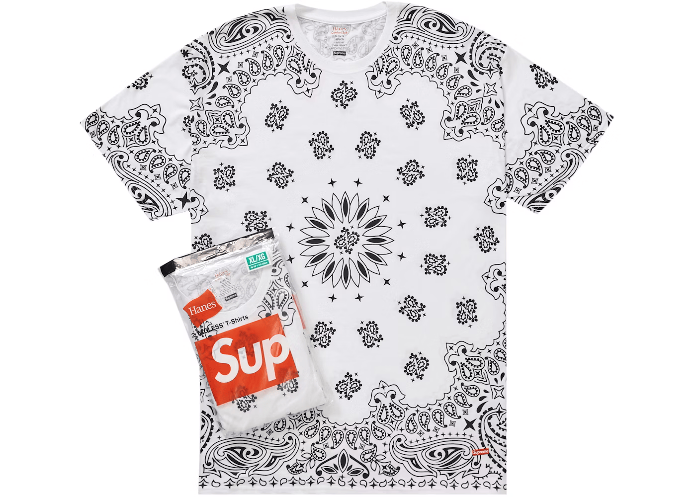 Supreme Hanes Bandana Tagless Tees