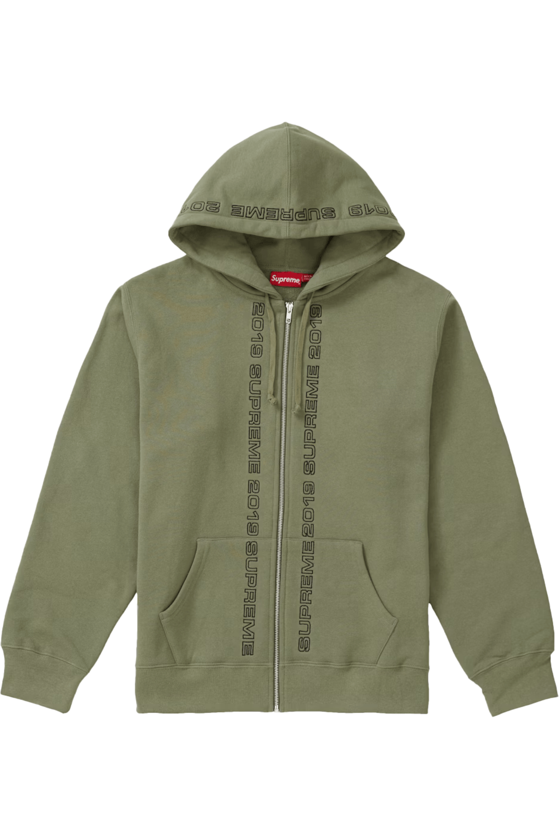Supreme Topline Zip Up Hoodie Light Olive - Qualité Los Angeles