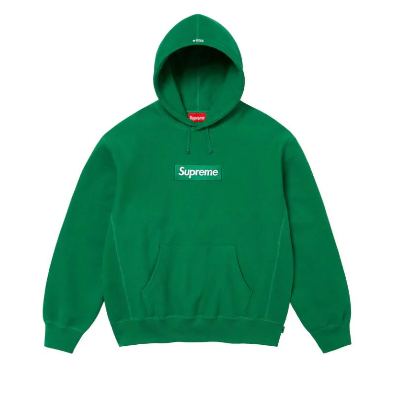 Supreme Box Logo Hooded Kelly Green Sweatshirt FW24