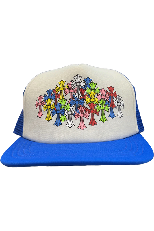 Chrome Hearts Multi Cross Trucker Hat Blue - Qualité Los Angeles