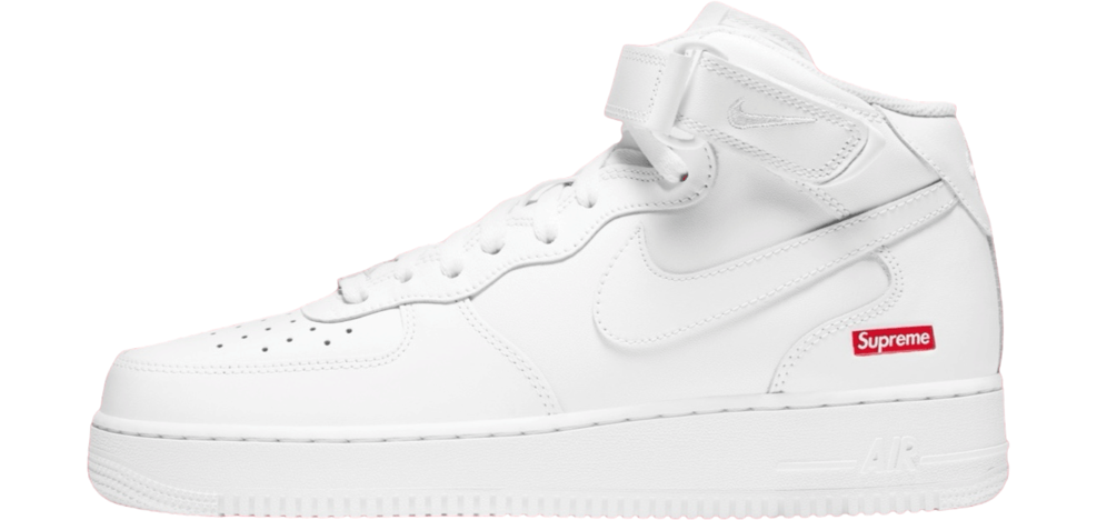 Nike Air Force 1 Supreme Mid White