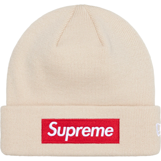 Supreme New Era Box Logo Beanie Stone - Qualité Los Angeles