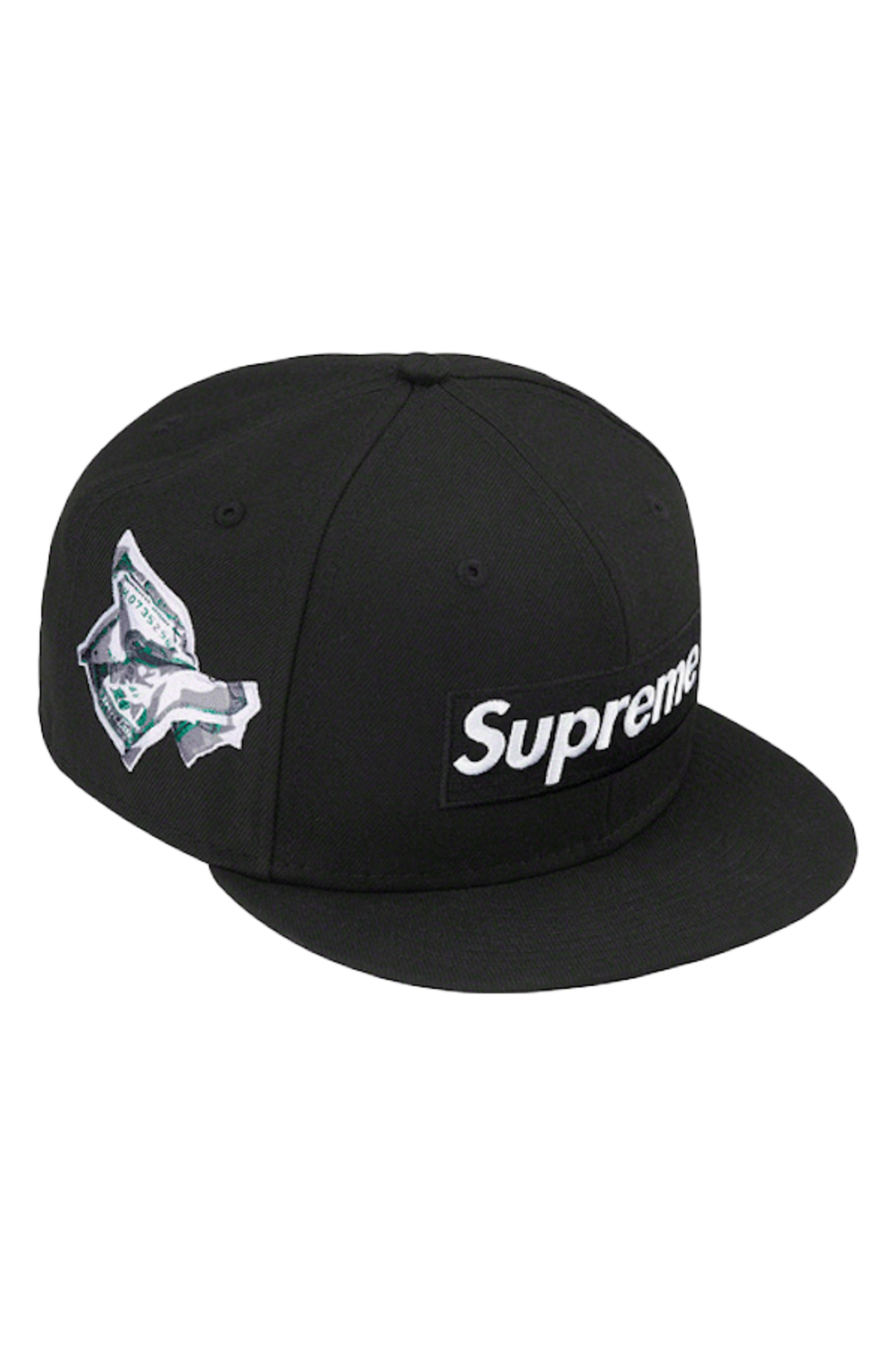 Supreme Money Box Logo Fitted Hat Black