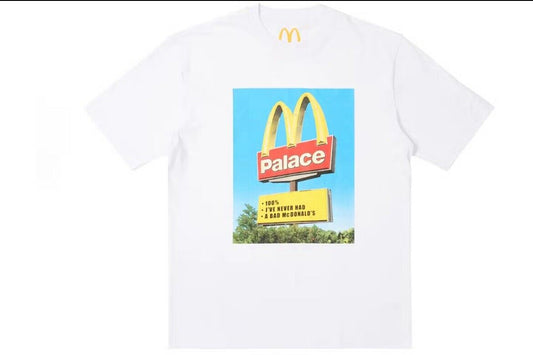 Palace x McDonald's Sign Tee White - Qualité Los Angeles