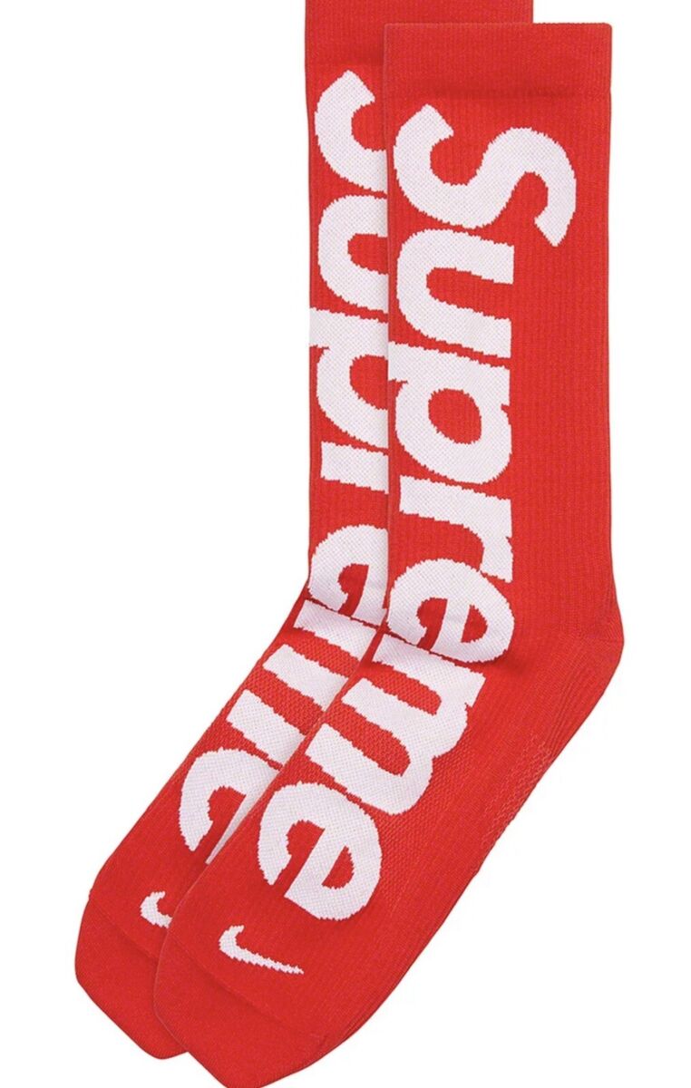 Supreme Nike Lightweight Crew Socks Red - Qualité Los Angeles