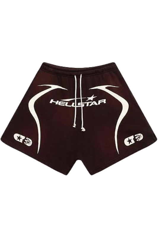 Hellstar Warm Up Shorts Brown