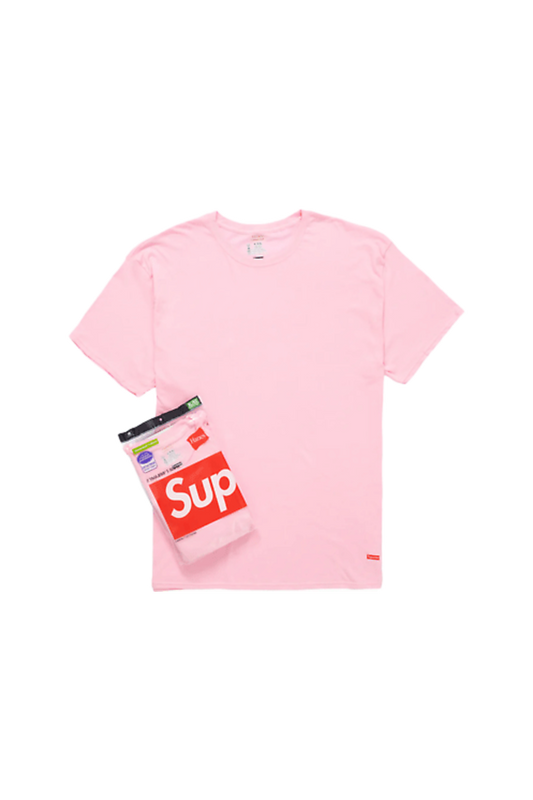 Supreme Hanes Tagless 2 Pack Tee Pink - Qualité Los Angeles