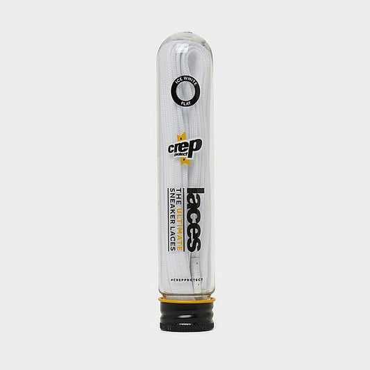 Crep Protect Flat White Laces