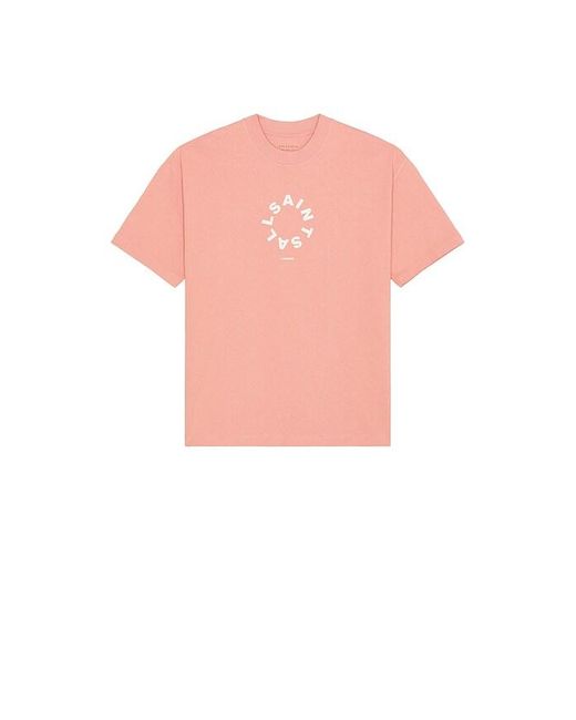 AllSaints Tierra SS Crew T-Shirt Amara Pink