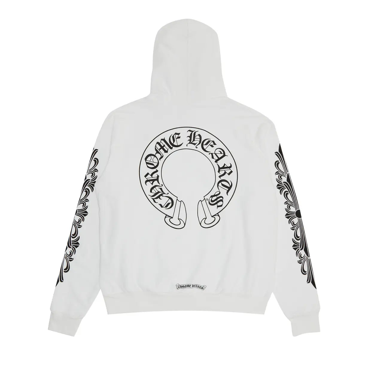 Chrome Hearts Floral Horseshoe Hoodie White