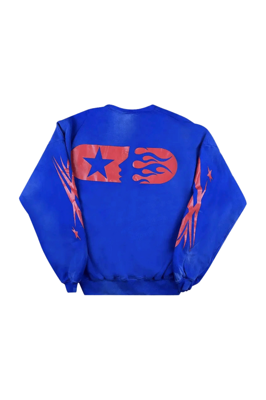 Hellstar Sport Crewneck Blue